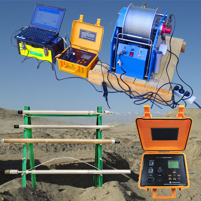 0-3000M Borehole Logging Equipemnt Water Well Logging Natural Gamma SP ...
