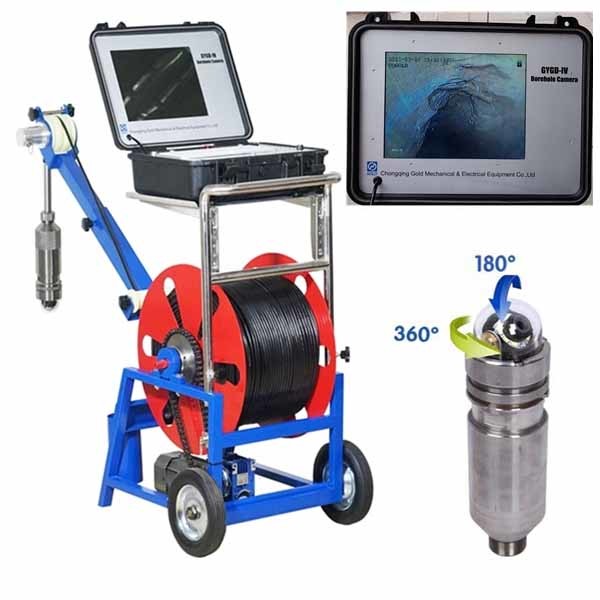 Rotary Borewell Water Checking Camera / Oil Well Downhole Camera