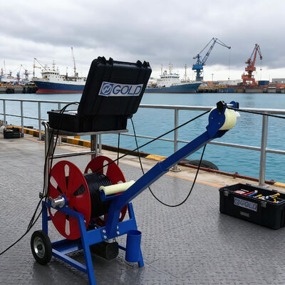 Darkvision Downhole Camera with 0.1 Lux Sensitivity 150Mpa Pressure and 11pcs LED Lights for Borehole Inspection